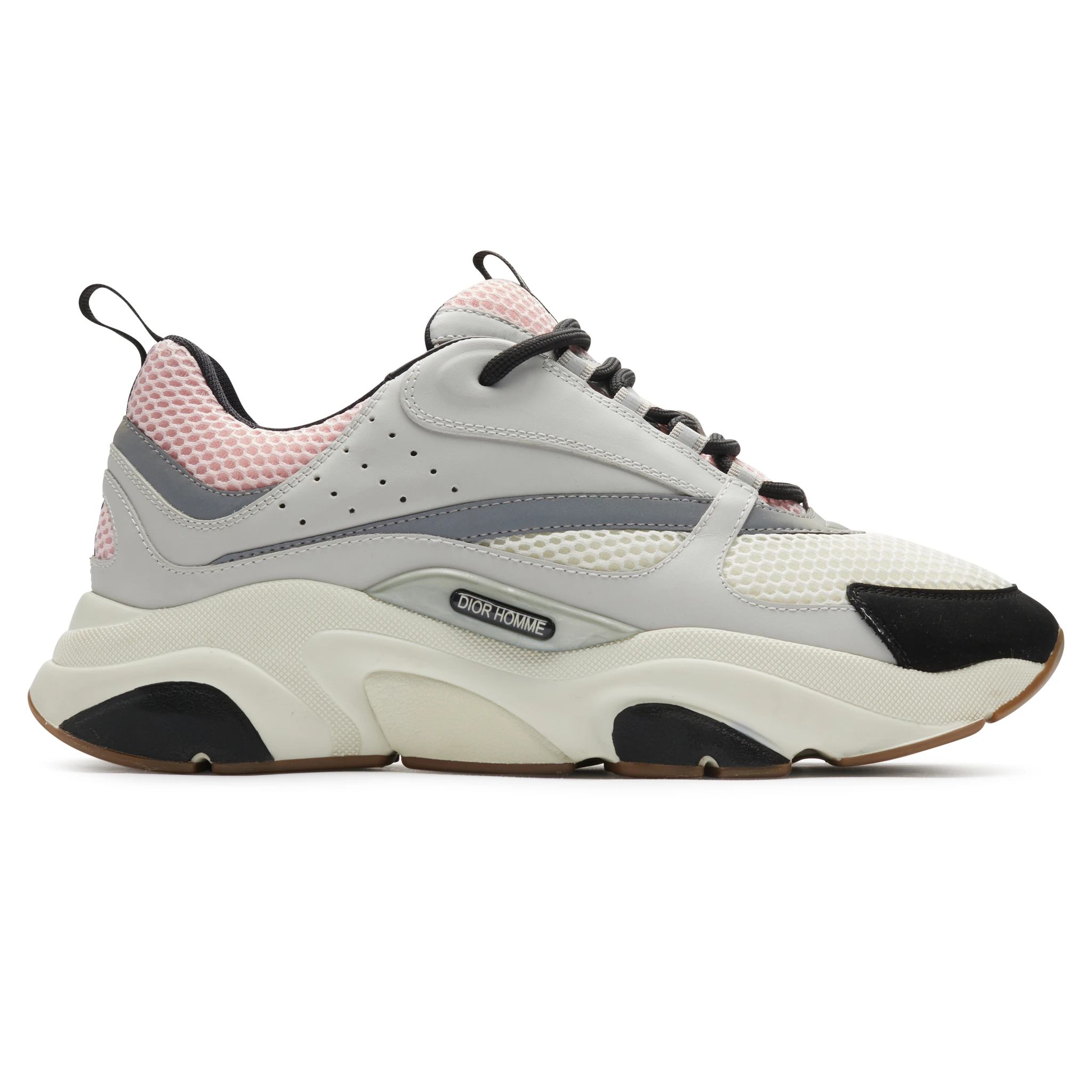 Side view of Preloved - Dior B22 Pale Pink Grey Trainer 3SN231YKB_H069